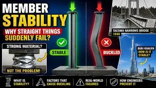 Why Slender Columns Fail Suddenly | Structural Stability Explained Simply