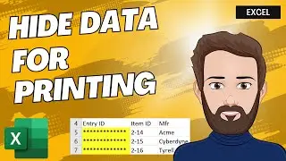 Anonymize Excel Data Automatically Before Printing