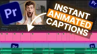 Premiere Pro Auto Captions : Instant Animated - Quick & Easy Tutorial