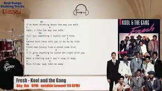 🥁  Fresh - Kool and the Gang Drums Backing Track with chords and lyrics