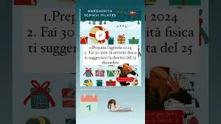Calendario per le feste #pilates