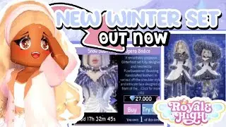 IT’S HARD TO PLAY ROYALE HIGH WITH THE NEW SNOW SWAN SET?!| Royale High New Set out!!