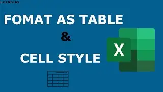 Format as table and cell style in MS Excel ||Hindi||