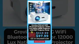 DDC Groview 5G2 4G WiFi Bluetooth Projector, w screen 