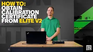 How To: Obtain Calibration Certificate From ELITE V2