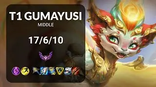 T1 Gumayusi Smolder vs Azir MIDDLE - KR  Patch 14.17