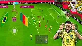 FIFA Mobile Soccer Android Gameplay | Brazil vs Cameroon 🎯🏆 | FIFA World Cup 2022 | Naymer Jr