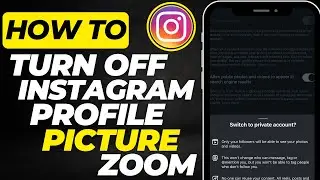 How To Turn Off Instagram Profile Picture Zoom  | Easy Fix 2025