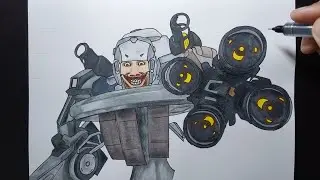 how to draw specialist astro toilet in skibidi toilet 77 part 1