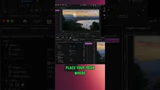 Premiere Pro Magic: Add a Giant Moon to Your Video in Seconds #shorts #mooneffects #GiantMoon #howto