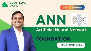 GenAI & LLMs | Video 3 | Part 1 | ANN - Artificial Neural Network | Venkat Reddy AI Classes