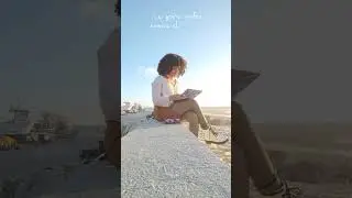 una tarde dibujando en la playa #dibujando #arte #sketchbook #artistlife #playa #atardecer