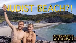 Couple's first NUDIST BEACH experience | North Coast 500 Road Trip in Winter