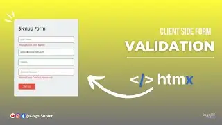 Client Side Form Validation in HTMX | Instant Feedback