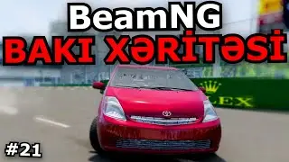 BAKI XƏRİTƏSİNDƏ PRİUS SÜRDÜM MAŞIN ƏZİLDİ [BeamNG Drive] Azərbaycanca