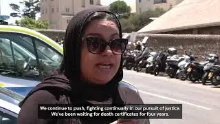 Second protest held in a matter of weeks by friends & family of two men killed at sea in 2020