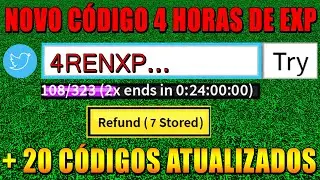 SAIU!! NOVO CÓDIGO 4 HORAS DE EXP + 20 CÓDIGOS ATUALIZADOS DO BLOX FRUITS (roblox) blox fruits codes