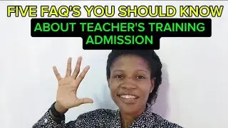 Five FAQ'S about Teacher's Training Admission, don't miss out..#teacherstraining #lortywashere