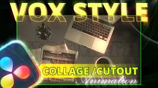 Trending Vox Style COLLAGE ANIMATION - Da Vinci Resolve - 21 Tutorial