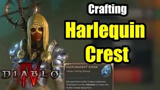My first crafted Uber Unique - Harlequins Crest Shako Diablo 4 - Best Uber Unique - How to Craft