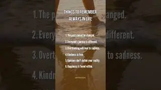 Things to Remember Always in Life | Wisdom | Motivation | Success #shorts #motivation #explore