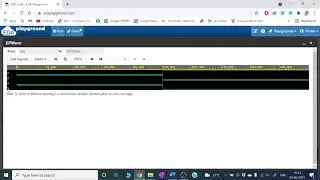 EDA playground - VHDL Code and Testbench for NOT gate