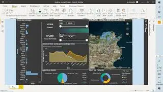 Using Power BI Dashboard to analyze geospatial data for the daily situation of Tunisian dams