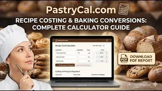 How to Convert Cups to Grams, Calculate Recipe Cost & Ingredient Costs | PastryCal Baking Calculator
