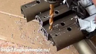 Нарезка профиля и сборка каркаса дверей шкафа купе