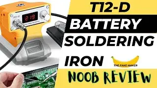 Battery T12 D Cordless Soldering Station Review #soldering #dewalt #noob #amateur #toolreview #tools
