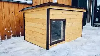 Тёплая будка с подогревом пола своими руками (+ чертёж)