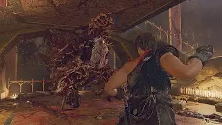 God of War Leon kills Salazar with 2 Eggs in RE4 Remake