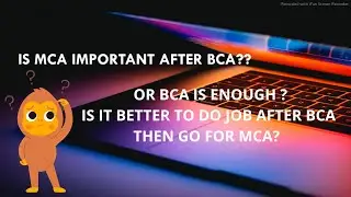 ALL YOUR ANSWER IS HERE || QNA VIDEO | by JAHANVI | IS MCA IMPORTANT AFTER BCA ??