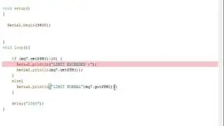 MQ7 Carbon Monoxide Readings through Arduino Mega(Code + Sketch Including)