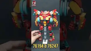 LEGO Hulkbuster Combined set 76194 & 76247 Preview #shorts #crixbrix #lego