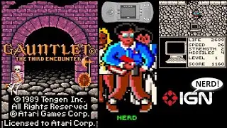 Atari Lynx Gauntlet, you play as a Nerd!