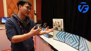 Lenovo E Ink Prism Technology demo at CES 2024