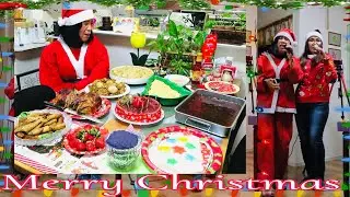 Celebrating Christmas with Family Friend