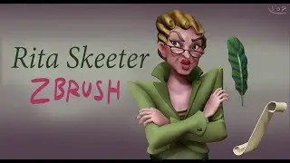 Rita Skeeter from Harry Potter Zbrush Timelapse