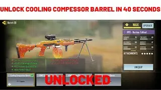 HOW TO EASILY GET or UNLOCK RPD's COOLING COMPRESSOR BARREL IN 40 SECONDS