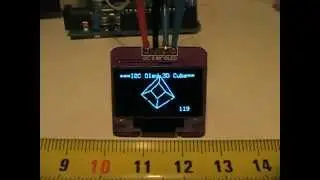 Arduino I2C Oled 0.96" 3D Cube