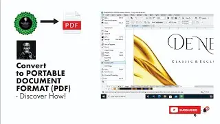 Covert to Portable Document Format (PDF) - Discover How!