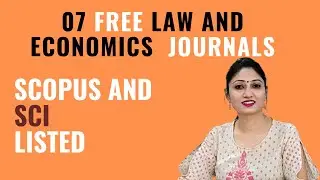 7 SCI and SCOPUS Indexed Journals in Law and Economics I @turningpoint15