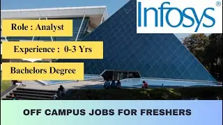 Infosys is hiring freshers with up to 3 years of experience for an analyst role. Apply now!