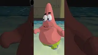 Губка боб и Патрик против терминатора.#short #shorts #spongebob #губкабоб