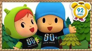 🐼 POCOYO ITALIANO - Animali in natura: Earth Hour [92 min] | VIDEO e CARTONI ANIMATI per bambini
