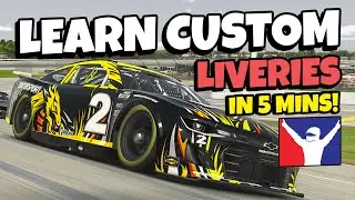 How To Make Custom Liveries in iRacing - Step By Step Guide - Photoshop