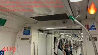 SMRT (NSL) Ride on C151 set 115/116 from Toa Payoh NS19 to Novena NS20