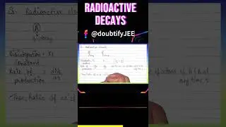 Two radioactive elements A and B undergo alpha and beta decay respectively. The...| Doubtify JEE