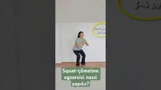Squat-çömelme egzersizi nasıl yapılır? #aktifizyo #fizyoterapi #dizağrısı